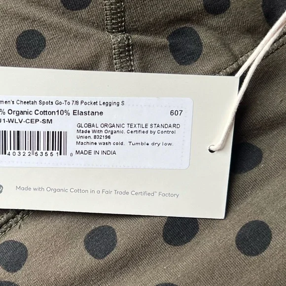 Pact Dark Brown Polka Dot Leggings - Picture 3 of 5